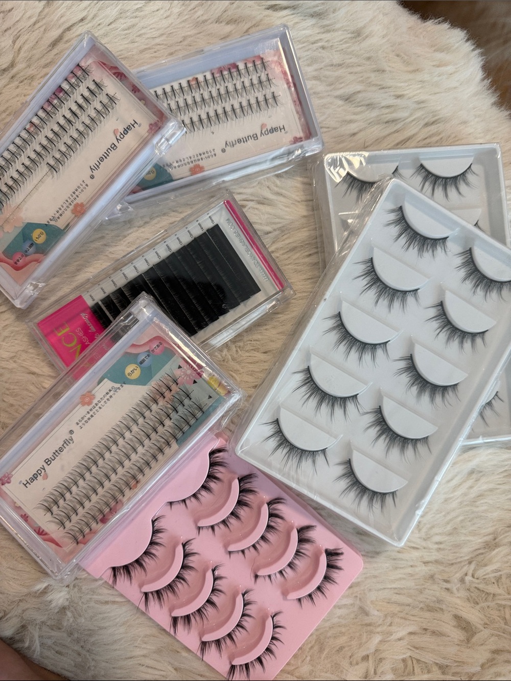 7 sets! Beautiful accent Individual Lash Tray